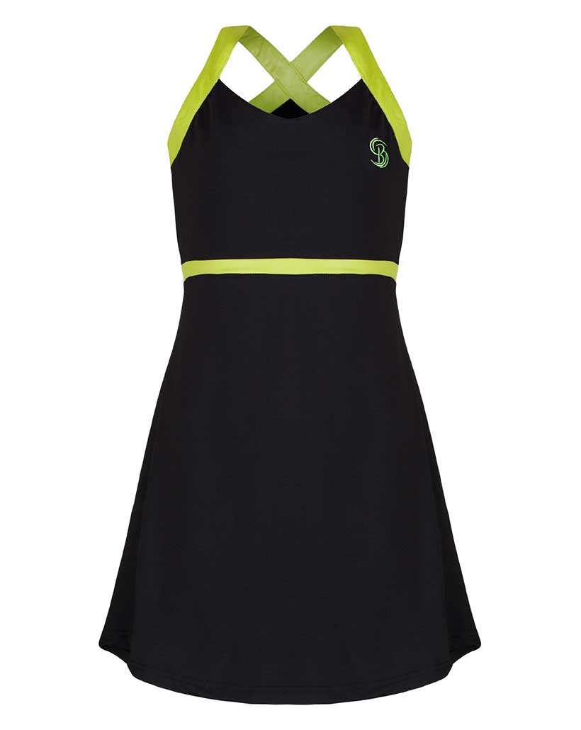 black tennis dress