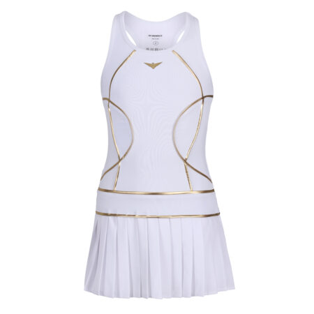 Girls Tennis Pleated Dress | Girls Golf Pleated Dress | White Tennis Dress | White Golf Dress
